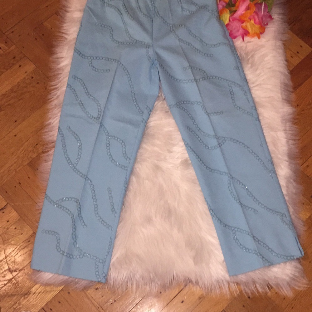NWOT Light turquoise crop pants.